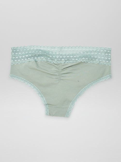 Pack de 3 culotes con encaje - Kiabi