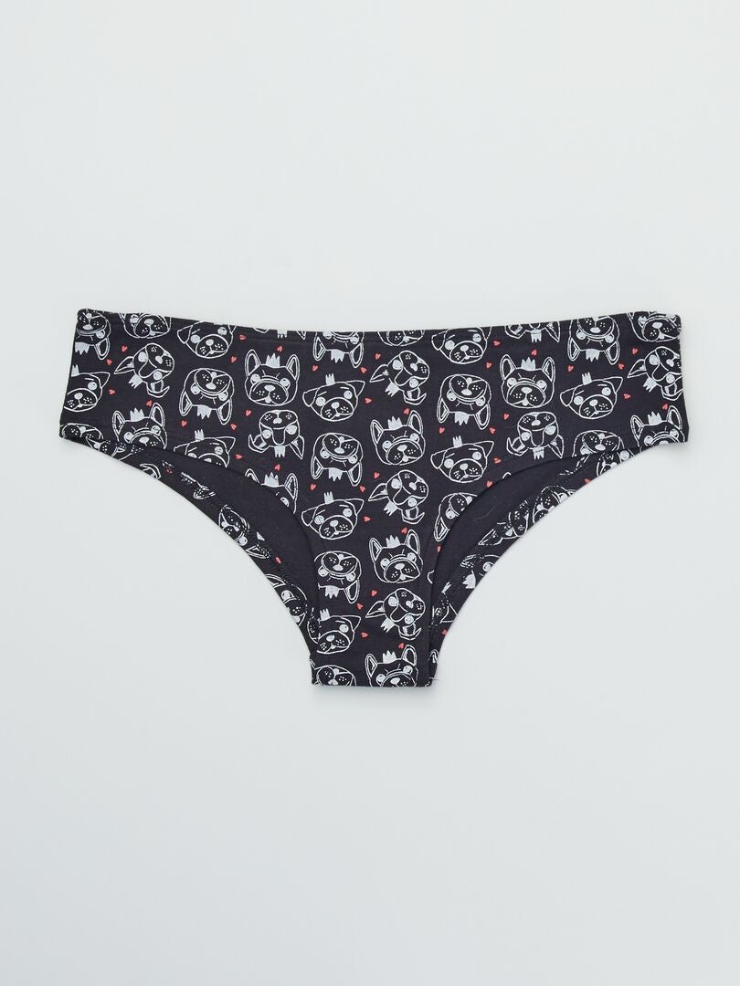 Pack de 3 culotes con estampados de fantasía ROJO - Kiabi
