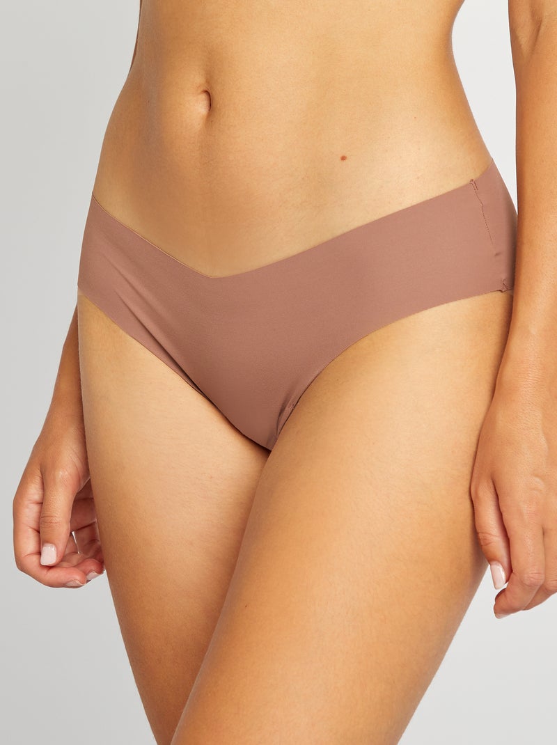 Pack de 3 culotes invisibles MARRON - Kiabi
