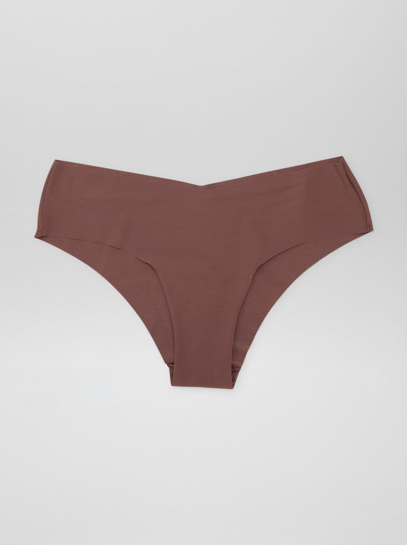 Pack de 3 culotes invisibles MARRON - Kiabi