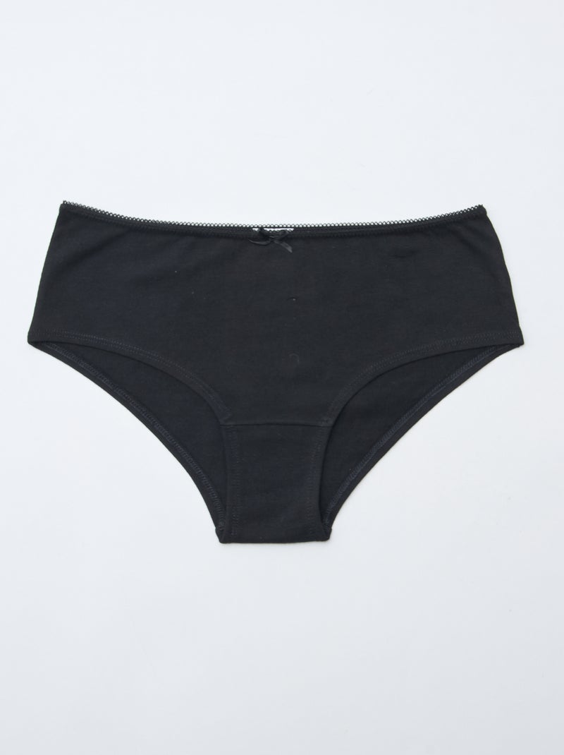 Pack de 3 culotes Negro - Kiabi