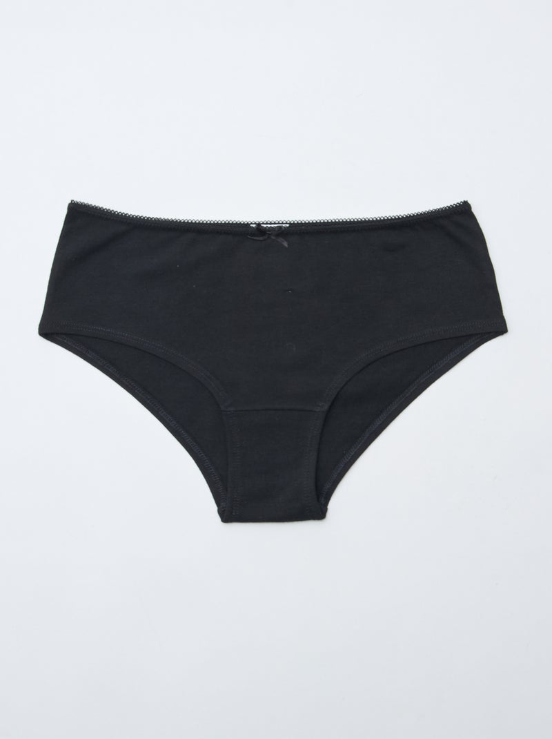 Pack de 3 culotes Negro - Kiabi