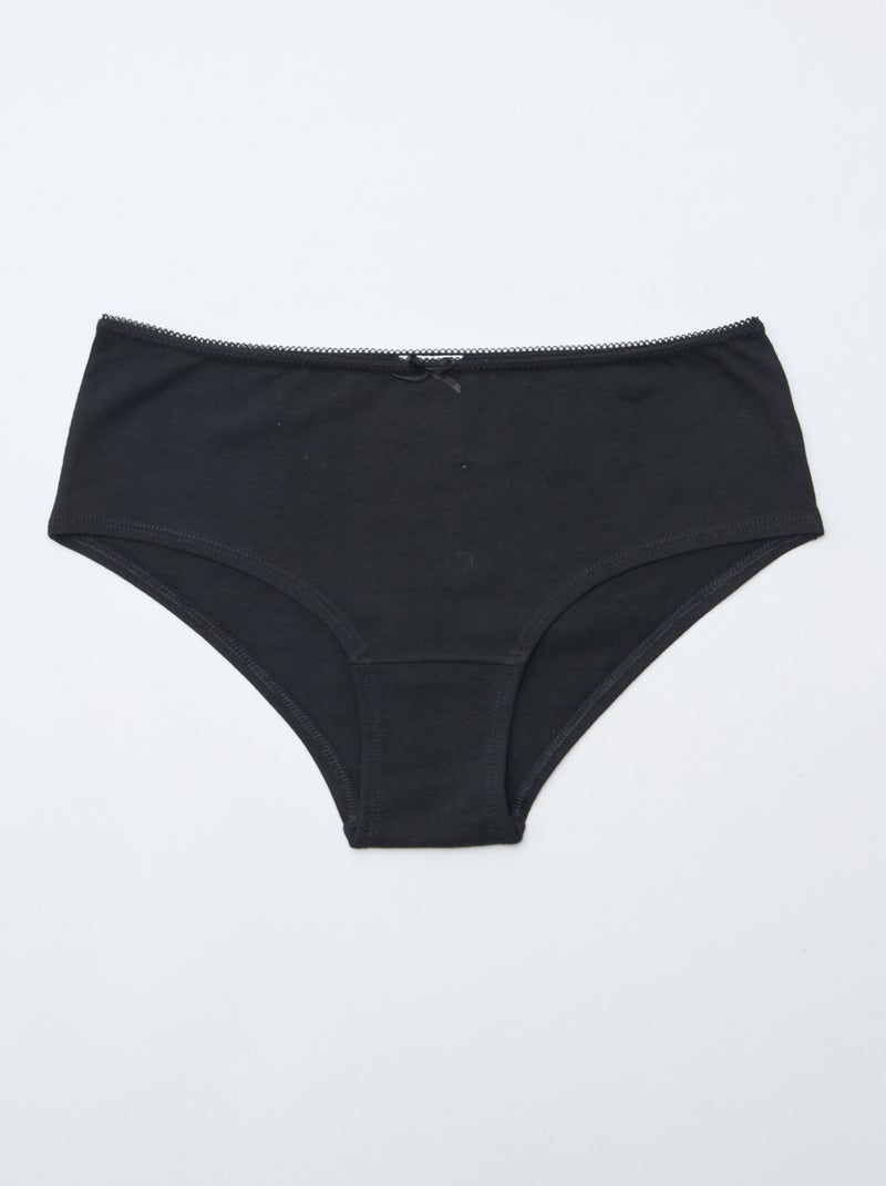 Pack de 3 culotes Negro - Kiabi