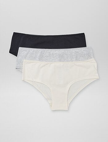 Pack de 3 culottes de algodón