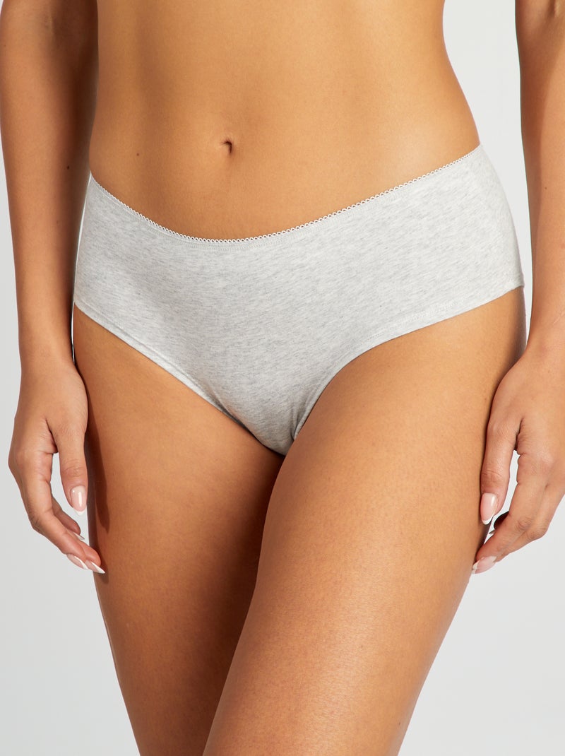 Pack de 3 culottes de algodón BEIGE - Kiabi