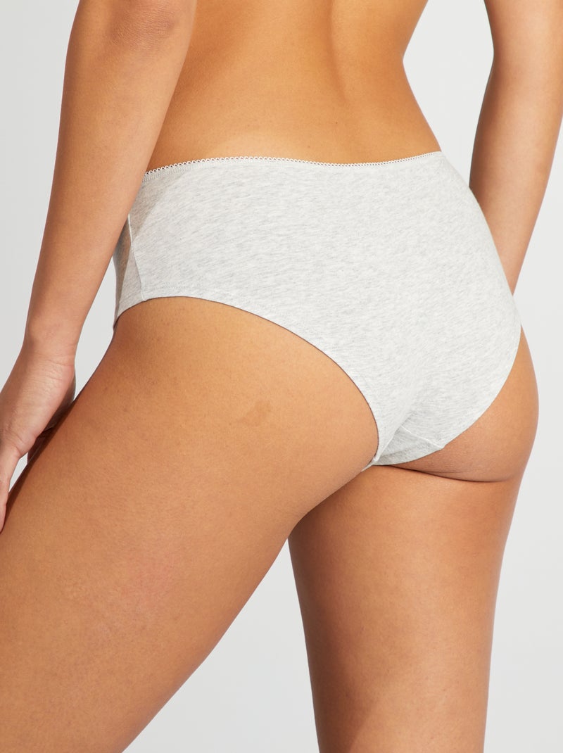 Pack de 3 culottes de algodón BEIGE - Kiabi