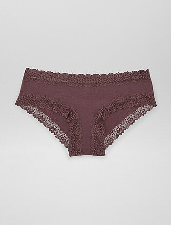 Pack de 3 culottes de canalé fino