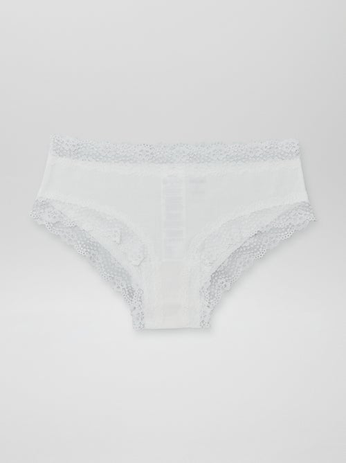 Pack de 3 culottes de canalé fino - Kiabi