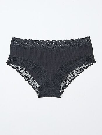 Pack de 3 culottes de canalé fino