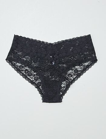 Pack de 3 culottes de encaje