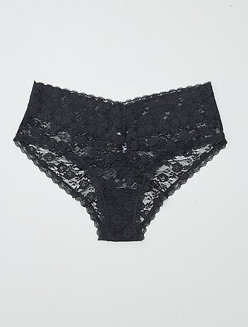 Pack de 3 culottes de encaje