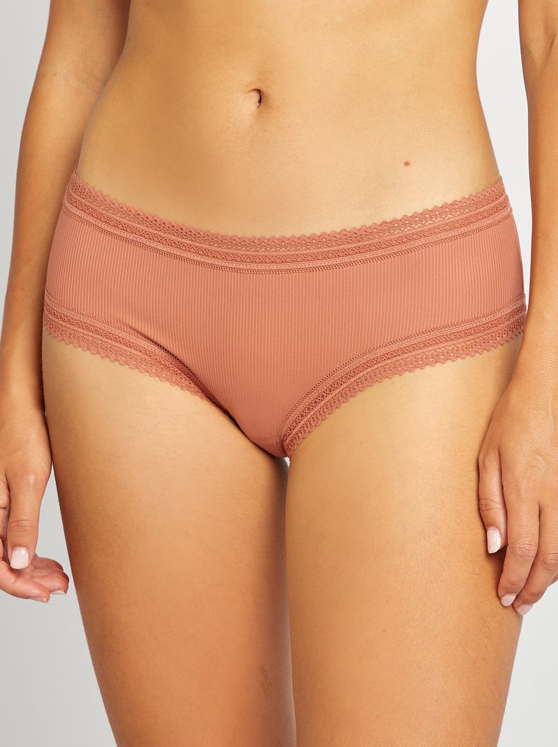Pack de 3 culottes de encaje ROSA - Kiabi