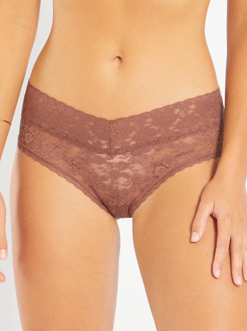 Pack de 3 culottes de encaje ROSA - Kiabi