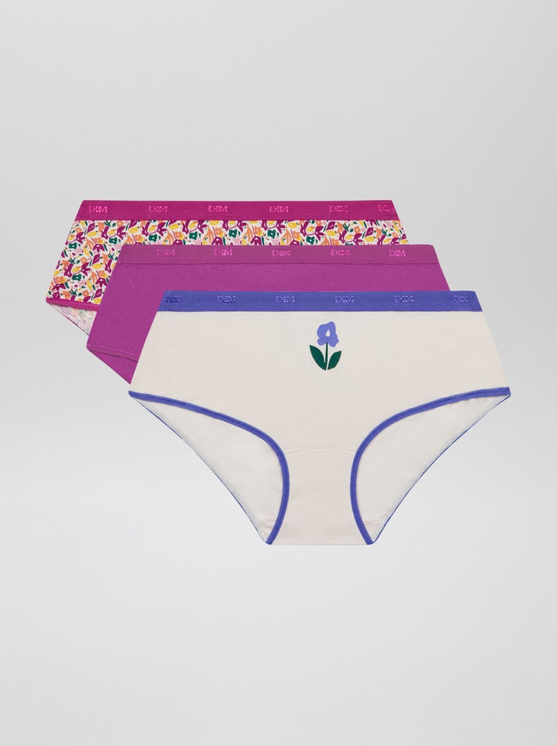 Pack de 3 culottes 'Dim' ROSA - Kiabi