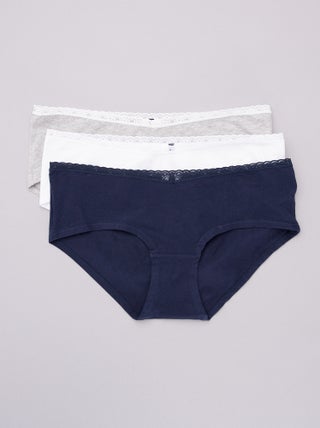 Pack de 3 culottes premamá
