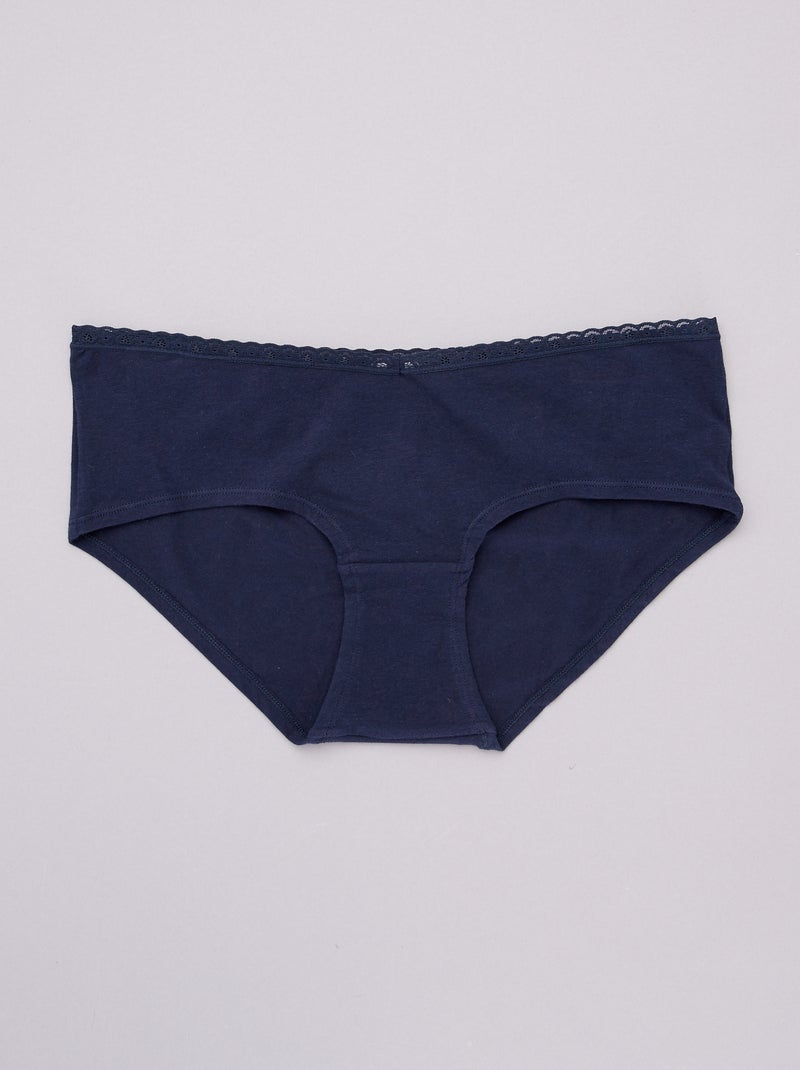 Pack de 3 culottes premamá blanco - Kiabi