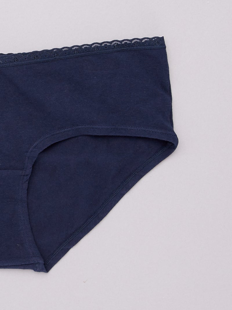 Pack de 3 culottes premamá blanco - Kiabi