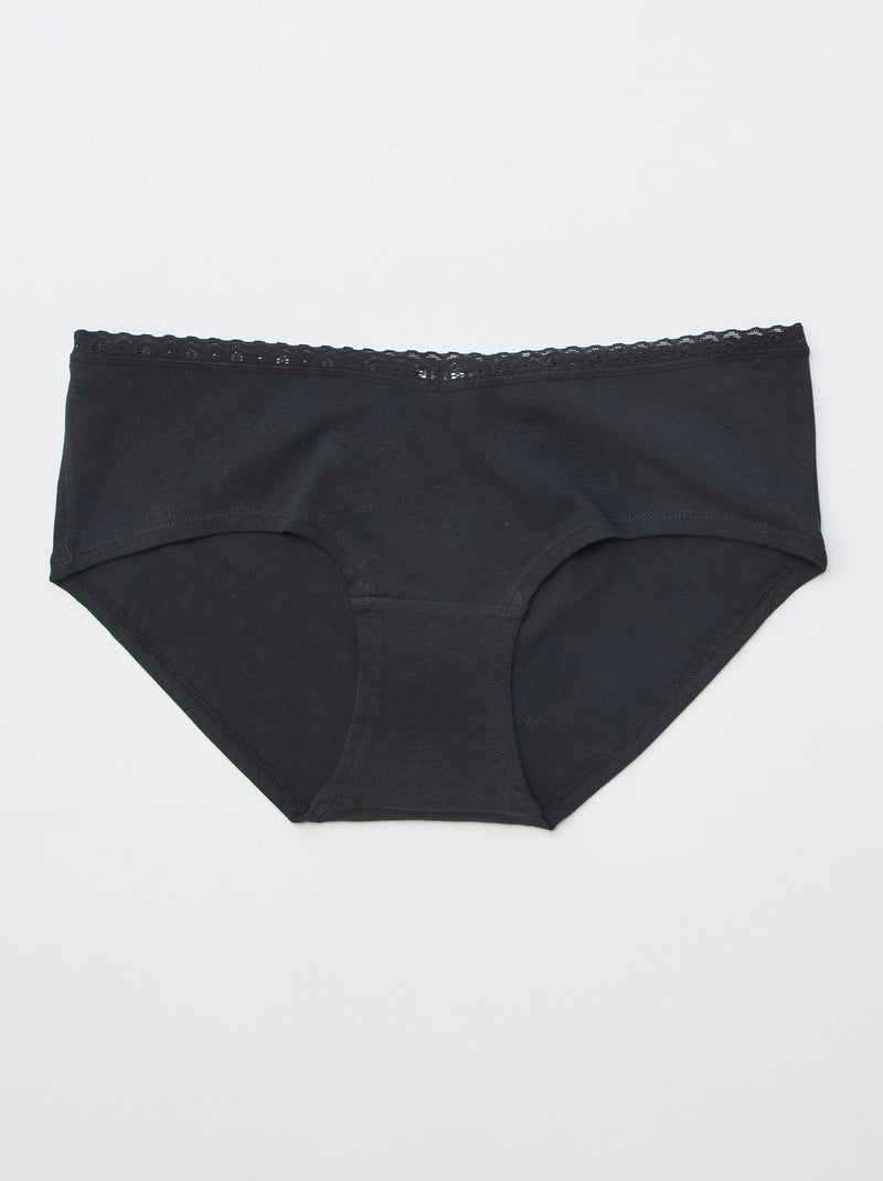 Pack de 3 culottes premamá Marron - Kiabi