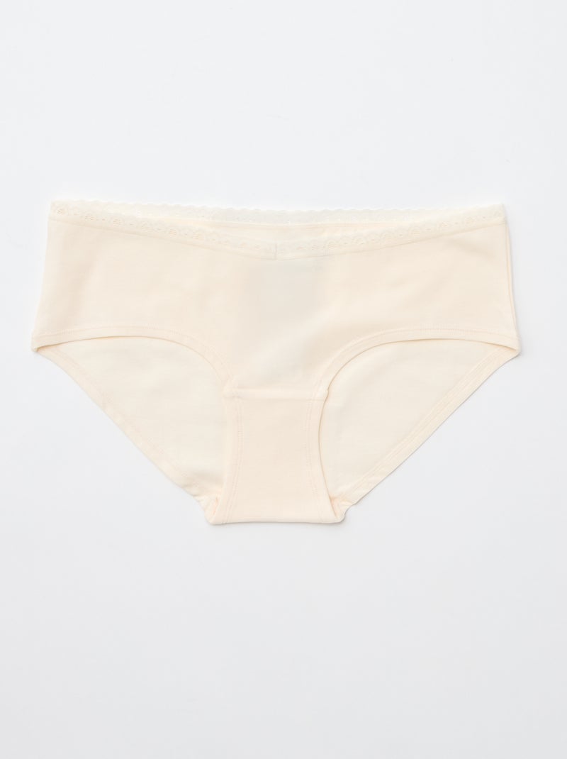 Pack de 3 culottes premamá Marron - Kiabi