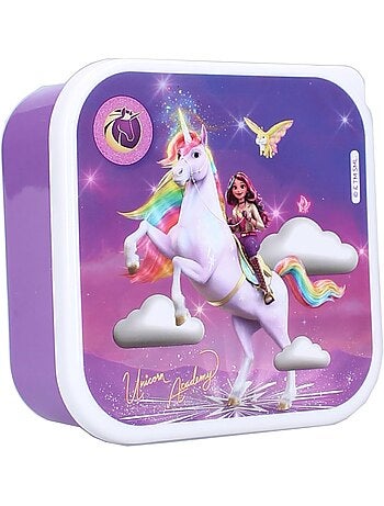 Pack de 3 fiambreras - Unicorn Academy - Sophia & Wildstar - Apilables