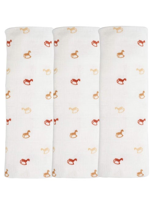 Pack de 3 gasas para bebé - Kiabi