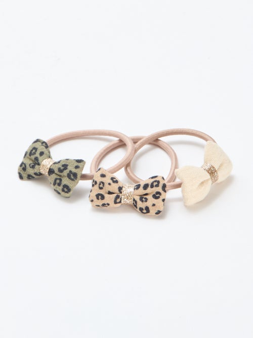 Pack de 3 gomas con lazos fantasía - Kiabi