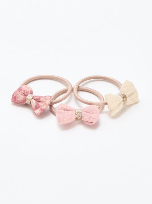Pack de 3 gomas con lazos fantasía - Kiabi