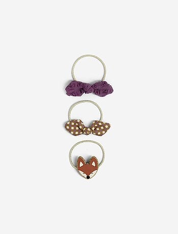 Pack de 3 gomas elásticas 'animales'