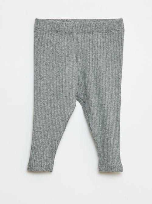 Pack de 3 leggings de canalé - Kiabi