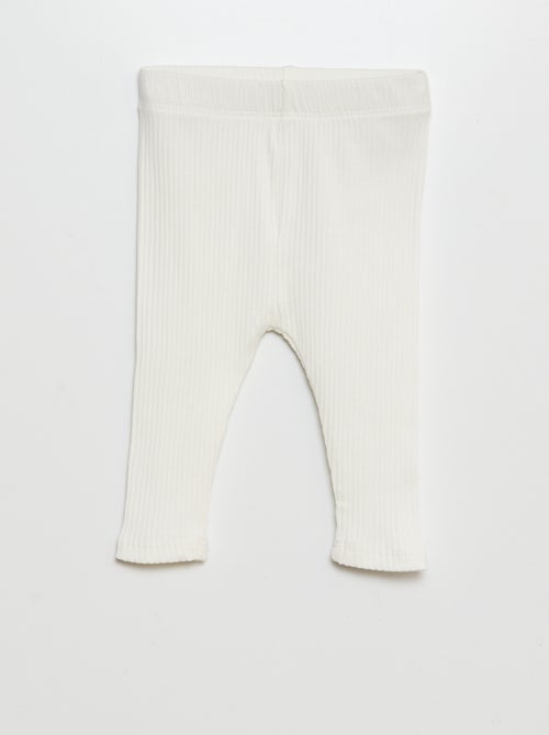 Pack de 3 leggings de canalé - Kiabi