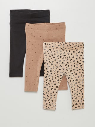 Pack de 3 leggings largos