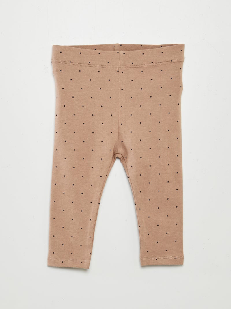 Pack de 3 leggings largos BEIGE - Kiabi