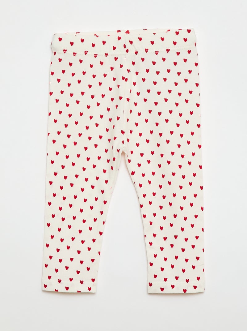 Pack de 3 leggings largos Blanco - Kiabi