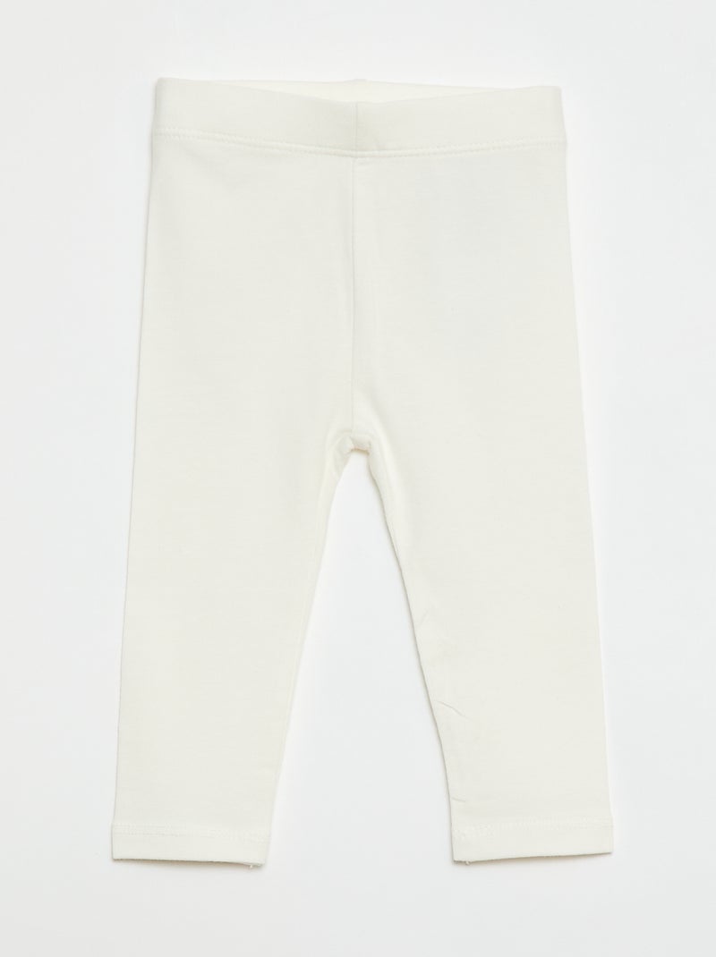 Pack de 3 leggings largos Blanco - Kiabi