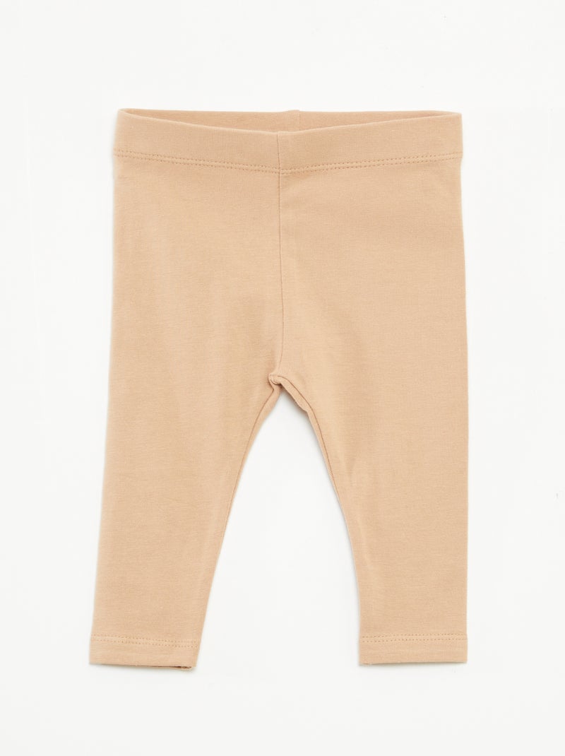 Pack de 3 leggings largos Marron - Kiabi