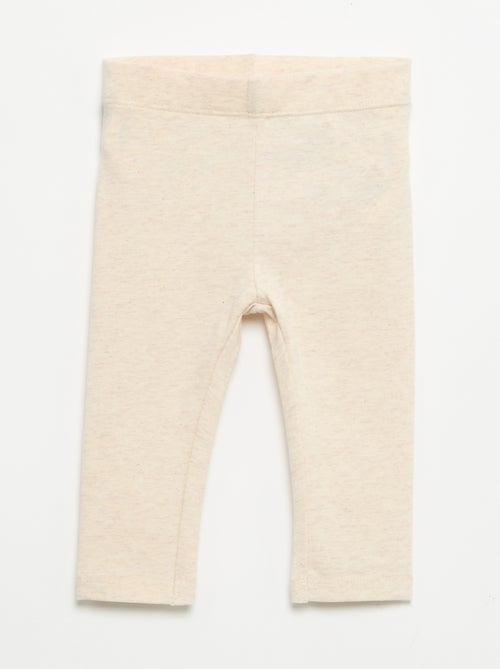 Pack de 3 leggings lisos de jersey - Kiabi Pack de 3 leggings lisos de jersey - Kiabi