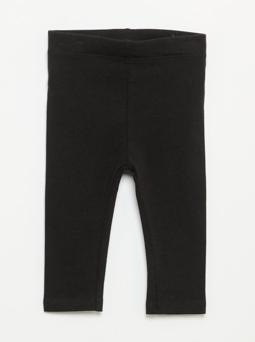 Pack de 3 leggings lisos de jersey - Kiabi Pack de 3 leggings lisos de jersey - Kiabi