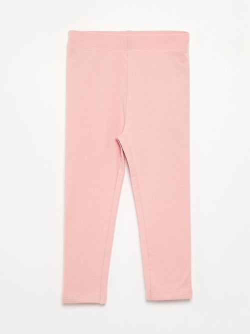 Pack de 3 leggings lisos de jersey - Kiabi