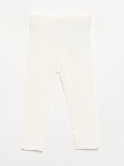Pack de 3 leggings lisos de jersey - Kiabi