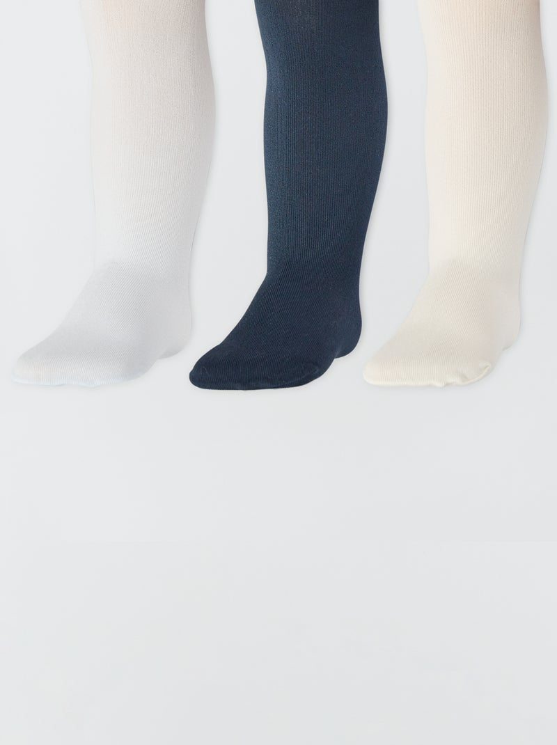 Pack de 3 medias finas AZUL - Kiabi