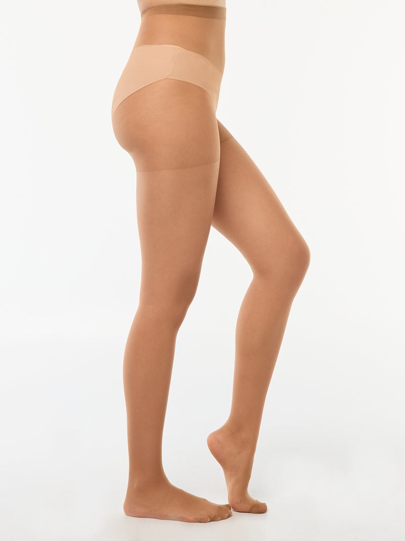Pack de 3 medias finas 'DIM' 20D Beige - Kiabi
