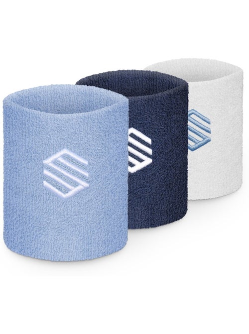 Pack de 3 muñequeras tenis tenis hombre y mujer inner blues - Kiabi Pack de 3 muñequeras tenis tenis hombre y mujer inner blues - Kiabi