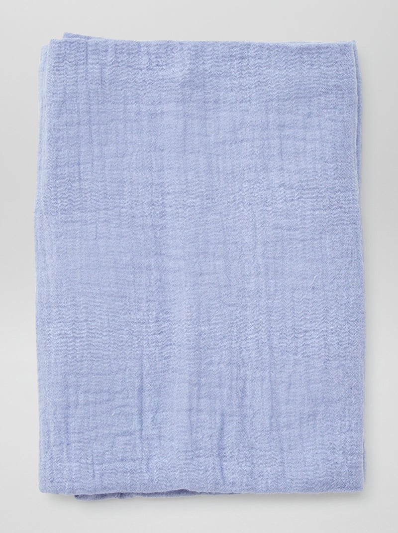 Pack de 3 muselinas - 2 de 60 x 60 y 1 de 100 x 120 cm AZUL - Kiabi