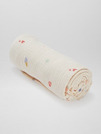 Pack de 3 muselinas - 2 de 60 x 60 y 1 de 100 x 120 cm