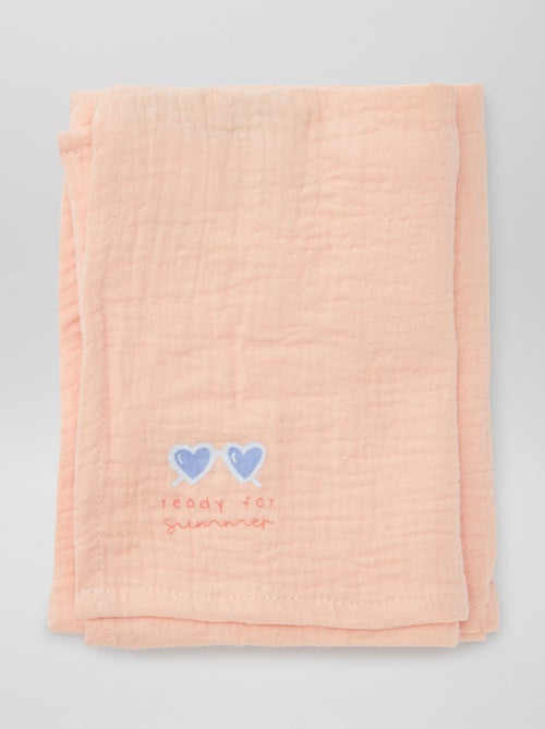 Pack de 3 muselinas - 2 de 60 x 60 y 1 de 100 x 120 cm - Kiabi