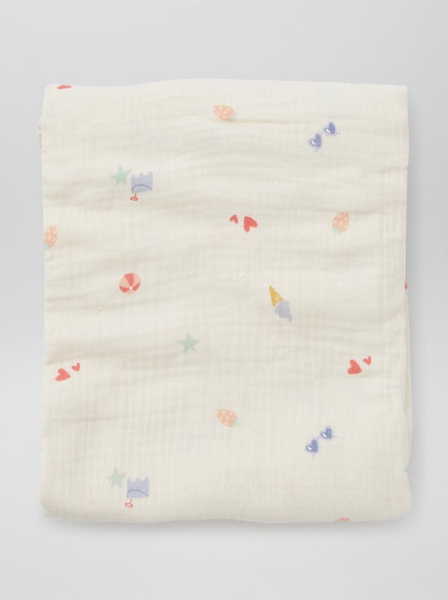 Pack de 3 muselinas - 2 de 60 x 60 y 1 de 100 x 120 cm - Kiabi