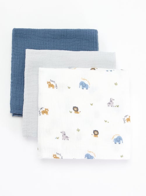 Pack de 3 muselinas - Kiabi