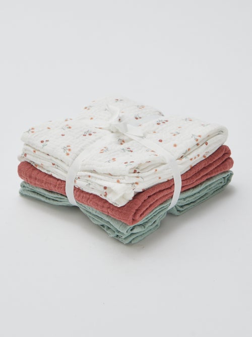 Pack de 3 muselinas - Kiabi Pack de 3 muselinas - Kiabi