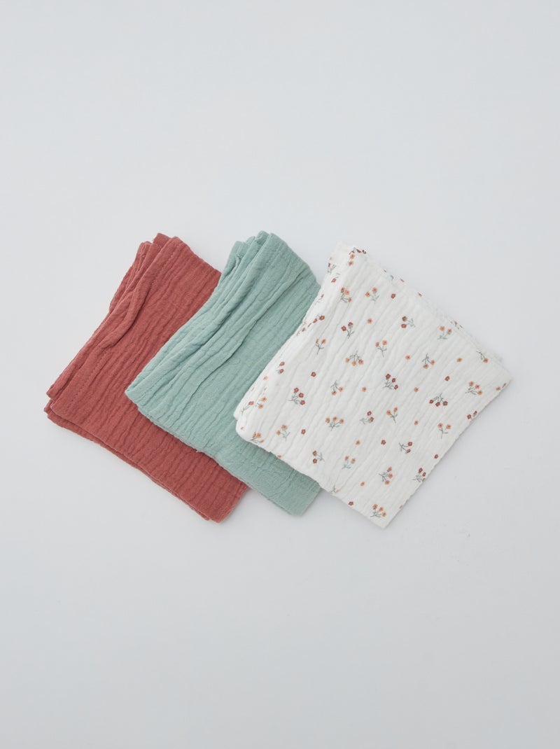 Pack de 3 muselinas Beige - Kiabi