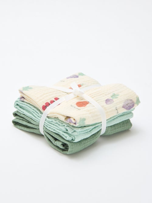 Pack de 3 muselinas - Kiabi Pack de 3 muselinas - Kiabi